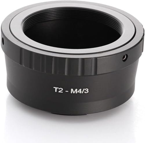 Hersmay T2 T Mount Objektiv auf M4/3 MFT Mount Kamera Objektiv Adapter für Micro Four Thirds (MFT, M4/3) Mount spiegellose Kamera Gehäuse EP5 E-PL7 GH4 GH5 GF6