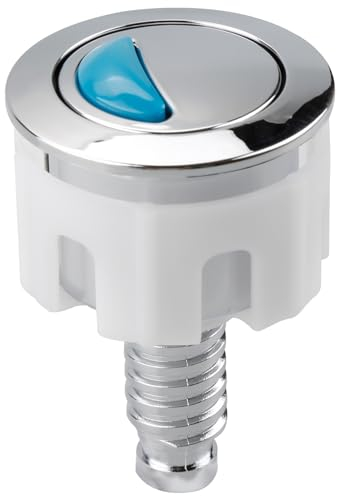 Tabanzhe Toilet Flush Button - Round Head Dual Toilet Push Button for Cistern Flush Replacement, Compatible with Cistern Tank Toilet Flush System