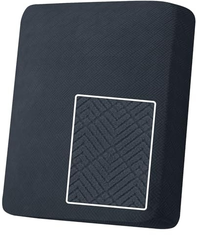 YSTELLAA Stretch Sitzkissenbezug, Sofa Sitzkissenbezug rutschfest, Elastischer Sofa Sitzkissenbezüge, Universal Sitzkissen Bezug Wohnzimmer, Sofaschoner, Großer 1 Sitzer, Dunkelgrau