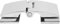 Glass Door Hinge,Shower Door Hinges, Hinge Door-Curved Double?Sided Hinge Bathroom Stainless Steel Hinge for 8?12mm Glass Door Home Furniture