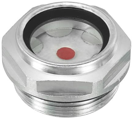 PATIKIL Air Compressor Oil Sight Glass, M30x1.5 Male Thread Aluminum Alloy Oil Liquid Level Gauge Air Compressor Parts with O-Ring
