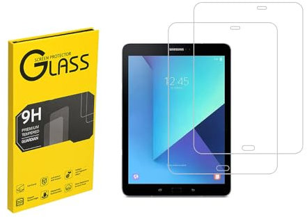 Conçu pour Samsung Galaxy Tab Galaxy Tab S2 / S3 9.7inch T820 T825 Protecteur d'écran en verre trempé 9H Anti Scratch HD Clear Bubble Free(2pcs)