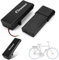 36V 11.6AH Ebike Batterie Mit Ladegerät Grundplatte & 25A-BMS, Ebike Akku Gepäckträgerbatterie für MiFa für Ansmann für Zündapp
