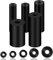 120 pcs Rubber Washers, Rubber Washer Kit, 6/8/10/15/20mm Rubber Flat Washer Heavy Duty Rubber Washers for Bolts, Rubber Grommets Bolts for Screws Household Plumbing Appliances Faucets Glass Door