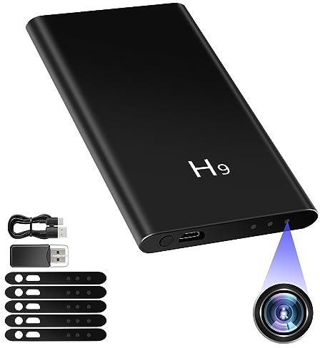 Nisanmoon Powerbank Cámara Espía, 2 en 1 Espía Cámara Oculta con 5000mAh Powerbank, HD 1080P Mini Cámara Oculta Apoyo Tomar Video, Sensor de Gravedad, Detección de Movimiento y Visión Nocturna