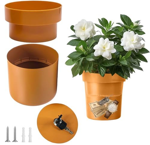 Cassaforte Nascosta, Impermeabile e Antipolvere, Mini Cassaforte Bloccabile, Nuova Scelta per Nascondere i Soldi a Casa, Scatola porta Soldi Creativa (Giallo) (Nero)