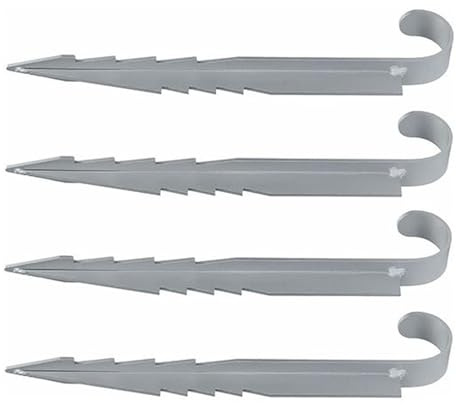 ycezw Trampoline Stakes Heavy Duty, Trampoline Wind Stakes - Bodeneinsätze für Schaukel,Metall Swing Anker Set von 4 für Garten, Verankerungswerkzeuge für Outdoor-Ausrüstung