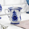 Remizov - Taza de porcelana Gzhel Valeryan de Remizov, altura 10 cm, volumen 249.9 ml, diseño floral pintado a mano, apto para lavavajillas y microondas