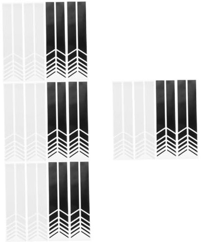 TOPBATHY 4 Set Adesivi Riflettenti Per Specchietto Retrovisore Auto Da Strisce Adesive Per Decorazione E Sicurezza 4 Paia*4