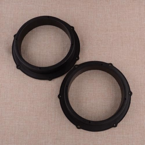 YLYOZMD Car parts 1 Pair Black Plastic 8 inches to 6.5 inches Universal Car Interior Front Stereo Speaker Spacers Adaptor Replacement