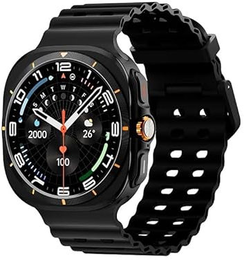 XINDADA SK7 Ultra Montre intelligente originale pour Galaxy 7 1:1 47 mm Vis réelles Chargeur sans fil Sport Bluetooth Appel Smartwatch Hommes (Noir)