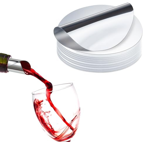 Yesaler Vertedor de Vino Antigoteo Ayuda para Verter Vino Reutilizable 50 Piezas para Botellas de Vino Fiesta Cumpleaños Boda