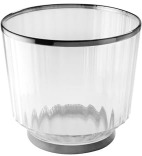 APS 36160 AUREO Wein- / Sektkühler, Ø 28 cm, H: 25 cm, 10 Liter, Polycarbonat, Rand + Bodenring, Gunmetal-Look, galvanische Beschichtung, stapelbar
