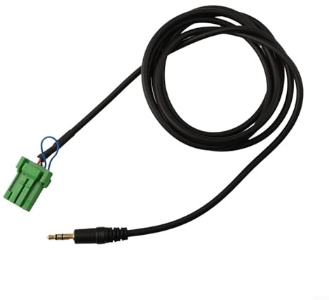 Cavo di trasferimento AUX, connettore verde a 6 pin, jack stereo da 3,5 mm, ingresso audio ausiliario, cavo MP3 per Honda dal 2002 al 2006, per Honda Jazz Fit
