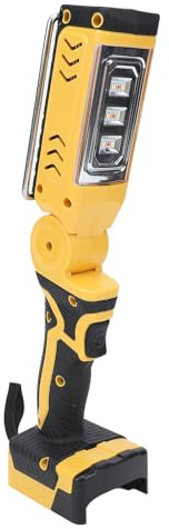 CHICIRIS Lampe de Poche sans Fil, Lampe de Travail LED Portable avec luminosité 2400 Lm, 2 Niveaux de Mode SOS Clignotant Rouge, Conception Pliable à 180 Degrés, Chargement USB de Type