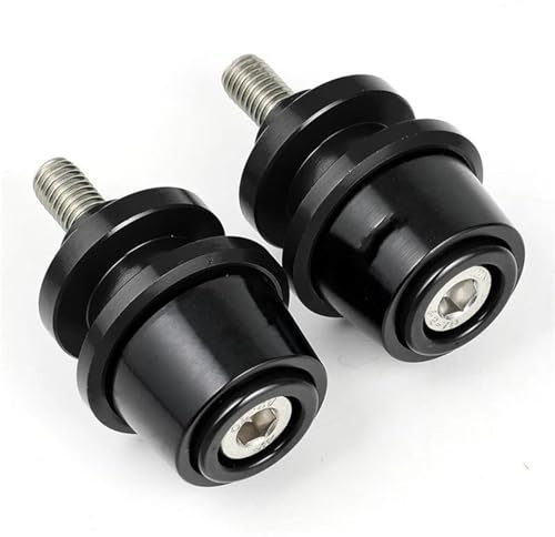 Sturzpad Schutz Motorrad Sturzschutz Für Yamaha YZF R3 R25 R6 R1 2019-2021 R15 V3 Motorrad Schwinge Spulen 6mm Aluminium Slider Stand(X black)