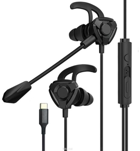 USB-C-Gaming-Kopfhörer für iPhone 17, 16, 15, kabelgebunden, Typ-C mit Mikrofon und Fernbedienung, Geräuschunterdrückung, für iPhone 17, 16, 15, iPad Pro, Galaxy S25, S24, S23 Ultra, Pixel 9, 8, 7