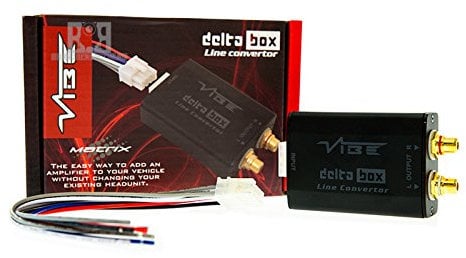 Sunature Vibe Matrix Delta Box Voltage Converter Speaker Cable/To Low Level RCA Output