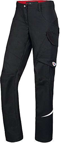 BP 1981-570-32 Schmale Arbeitshose für Damen - Schlanke Silhouette - Stretchmaterial - Elastischer Bund - 65% Polyester, 35% Baumwolle - Normale Passform - Größe: 44n - Farbe: schwarz