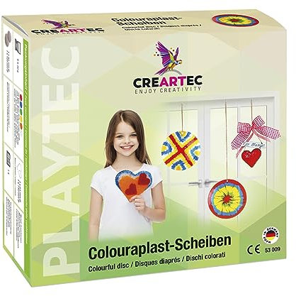 Artidee CREARTEC - Colouraplast Scheiben Set - Lichterfunkelspaß zum Kennenlernen der verblüffenden Schmelztechnik - Made in Germany