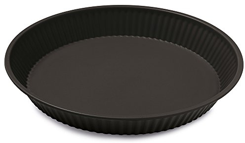 Guardini, Stampo crostata Ø 28 cm, Acciaio con rivestimento antiaderente, Nero, Made in Italy, Linea Gardenia