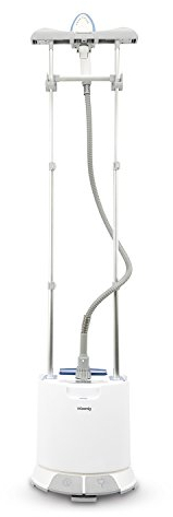 H.Koenig STM45 Ferro da Stiro Verticale, Autonomia Illimitata, Serbatoio 1,6L, Emissione Vapore 35g/Min 2000W, Bianco