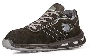 U-Power Red Lion Club, Unisex-Sicherheitsschuhe, leichte, flexible, pannensichere Lederturnschuhe, mit Infinergy-Einsatz, mit Aluminium-Zehenkappen - Black 46