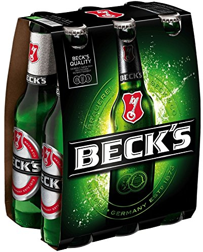 Becks Pils Bier 6er Sixpack Set - 6 x 330ml (4,9% Vol) - inkl. Pfand -[Enthält Sulfite] - Inkl. Pfand MEHRWEG
