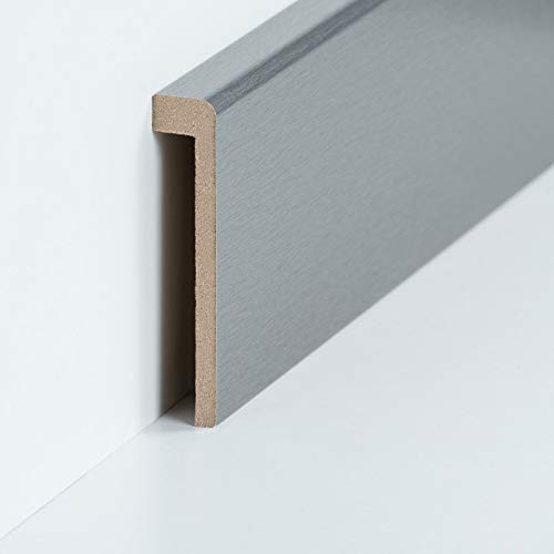 Abdeckleiste für Fliesensockel | Verkleidung bis 85 mm | Profileisten 720.96.13.85.33 Edelstahl