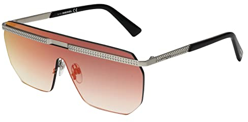 Diesel Unisex-Erwachsene DL0259 45U 00 Sonnenbrille, Braun (Marrone Chiaro Luc/Bordeaux Specchiato), 0