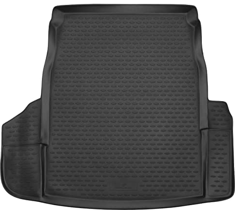 WALSER XTR Kofferraumwanne für BMW 5er (E60) Limousine 2001-2010, 100% passgenaue Antirutschmatte Auto, Gummimatte Auto, Kofferraum Schutzmatte, Anti Rutsch Matte Gummi, Auto Gummimatten