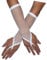 Seeksmile 80er Jahre Party Zubehör Netz Fingerlose Netzhandschuhe - Weiß - Medium
