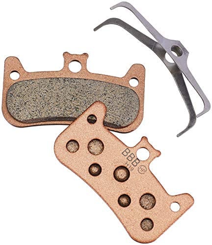 BBB Cycling Fahrrad Bremsbeläge Scheibenbremsen Gesinterten Scheibenbremsbeläge für Formula 1 Paar DiscStop HP Sintered BBS-68S, Kupfer