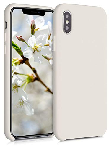 kwmobile Cover per Apple iPhone X Custodia - Back Case per Smartphone in Silicone TPU - Protezione Gommata - moon glow