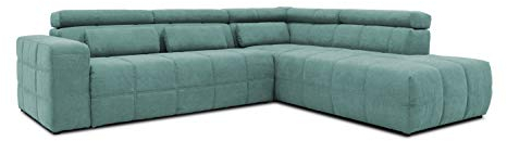 DOMO. collection Ecksofa Brandon, Sofa mit Rückenfunktion in L-Form, Polsterecke, Eckgarnitur 275 x 228 x 98 cm (BxTxH), mint
