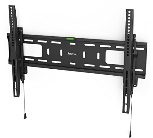 Hama TV Wandhalterung neigbar (TV Halterung für große Fernseher 37-80 Zoll, Fernsehhalterung mit Diebstahlschutz, ideal für den gewerblichen Bereich, max. 50 kg, Wandabstand 8,2 cm, VESA bis 600x400)