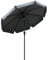 Outsunny 2.7m Patio Parasol Garden Umbrellas Outdoor Sun Shade Table Umbrella with Tilt, Crank, 8 Ribs, Ruffles, Grey