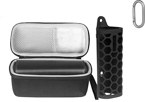Silicone Cover+Speaker Case for Sonos Roam Speaker,Shockproof Protective Sonos Roam Speaker Case Silicone Cover (Black)