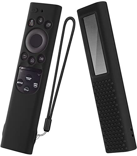 Custodia in silicone per Samsung BN59-01390A Cover in silicone per Samsung Smart TV Solar Cell Remote Control 2022 Custodia per telecomando antiurto (nero)