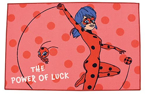 Fun House Miraculous 713610 Ladybug Teppich für Kinderzimmer, 120 x 80 cm