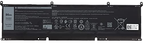 Dell Akku Batterie 86Wh 6C Precision 5550 5560 5570, XPS 15 9500 9510 9520, G7 7500 G15 5510 5511 5515, Inspiron 16 7610 7620, AW m15 R3 R4 R6 m17 R3 R4 Typ 69KF2 M59JH 70N2F