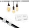 Simarro 30 Pack Outdoor Adhesive Hooks, Wall Clips for Outdoor String Lights, Clear Cable Clips Wire Holder for Christmas Festival Decor Patio Gutter Lights