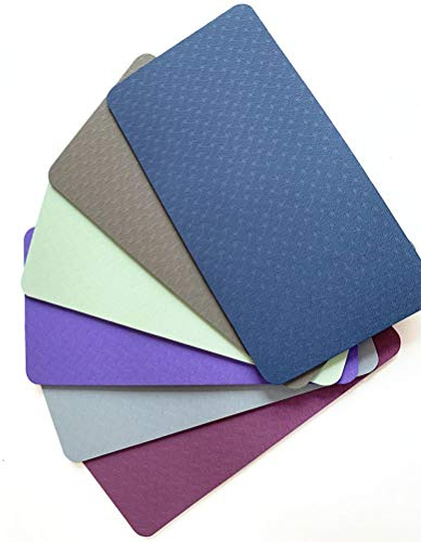 Yogamatte, Rutschfeste Gymnastikmatte, Trainingsmatte, Trainingsmatte, Leichte Yogamatte, Sportmatte, Langlebige, Tragbare Matte, Weiche, Bequeme Yage-Matte, Kleine Matte für Yoga-Training(58*36*0,8)