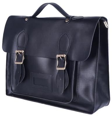 CoolChange Japanischer Schulranzen aus Kunstleder | Randoseru Tasche | Schwarz