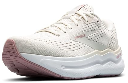 Brooks Women’s Ghost Max 2 Neutral Running & Walking Shoe, Coconut Milk/Gray/Zephyr, 9.5 X-Wide