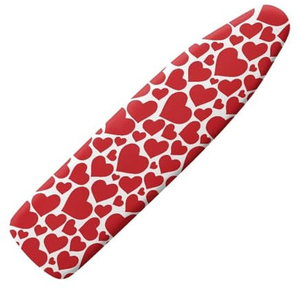 Belidome Valentine's Day Red Love Iron Board Covers for Table Top Ironing Boards