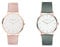 Liebeskind Damen Analog Quarzuhr 38 mm & Damen Analog Quarz Armbanduhr mit Lederarmband LT-0085-LQ