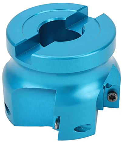 Planfräser aus Aluminiumlegierung, Planfräserkopf, Planfräskopf-Set, 4-schneidiger Schaftfräser mit Wendeplatten für APMT1204-Fräseinsatz