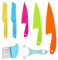 yotutun kindermesser set, 7-teiliges kibbidea kindermesser kinder messerset ab 2 jahre, kuhn rikon kindermesser für Blattsalat, Salat, Kuchen, Brot, Gemüse
