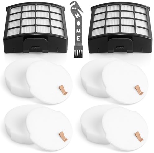 NZ860UKT Filters Replacement for Shark Powered Lift-Away Anti Hair Wrap Vacuum Cleaner NZ850UK NZ850UKT NZ860UK AZ912UK AZ912UKT AZ913UK AZ913UKT, 2 Anti-Allergen HEPA and 4 Foam & Felt Filters
